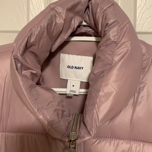 Old Navy cozy violet puffer jacket - Picture 3 of 6